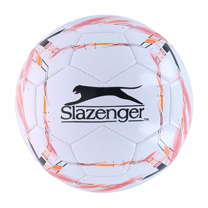Slazenger football, size 5, White / Red