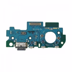 Разъём зарядки для Samsung A346 A34 5G с шлейфом / серебристый OEM
