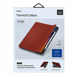 Uniq Transforma Rigor viedtālruņa apvalks iPad Air 10.9 (2020) - sarkans