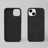 Silikona Īpaši plāns Magnētiskais viedtālruņa apvalks iPhone 14 6,1" melns