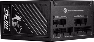 MSI MPG A1250GS 1250W PCIE5 80+ Gold barošanas bloks (306-7ZPFX11-CE0)