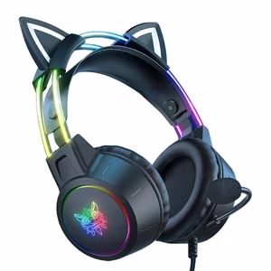 ONIKUMA X15 PRO spēļu austiņas Cat (melnas)