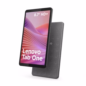 Lenovo Tab One Wi-Fi (bez strāvas adaptera) ZAF00255SE 8.7 " Luna pelēks IPS 1340 x 800 pikseļi MediaTek Helio G85 4 GB lodēts LPDDR4x 64 GB Wi-Fi Priekšējā kamera 2 MP Aizmugurējā kamera 8 MP Bluetooth 5.3 Android 14 vai jaunāka Garantija 24 mēneši USB-A uz USB-C