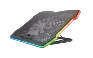 TRUST GXT1126 AURA RGB portatīvā datora dzesēšanas paliktnis