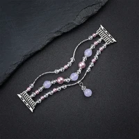 Aproces cilpa Apple Watch 42/44/45 dizains 4 sudraba-violeta