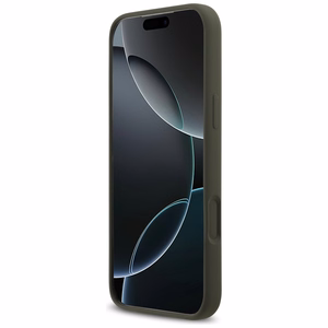 Guess silikona Triangle Logo MagSafe maciņš iPhone 17 Pro Max - zaļš
