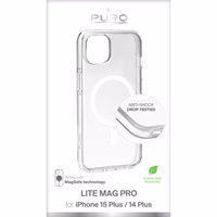 PURO LITEMAG PRO - maciņš iPhone 15 Plus MagSafe (caurspīdīgs)