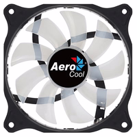 Aerocool COSMO12FRGB PC Fan 12cm LED RGB Molex Connector Silent melns