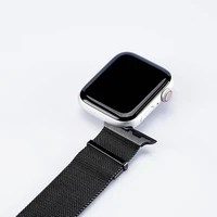 DUX DUCIS siksniņa MILANESE nerūsējošā tērauda magnētiskais Apple Watch 42 / 44 / 45 mm melna