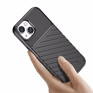 Armored iPhone 15 Plus Thunder vāciņš - melns