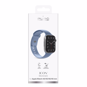 Puro Icon siksniņa Apple Watch 44/45/46/49 mm - Zila