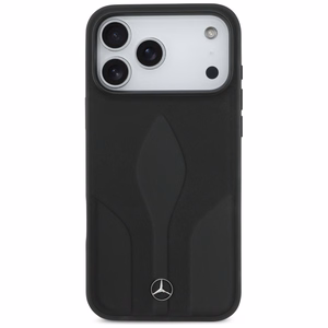 Mercedes Leather The Move MagSafe Чехол для iPhone 17 Pro Max - чёрный