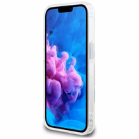 Guess IML Glitter Circle magnētiskais viedtālruņa apvalks iPhone 16e - caurspīdīgs