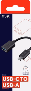Trust Calyx USB-C uz USB-A adaptera kabelis melns
