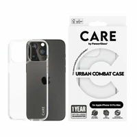 CARE by PanzerGlass Urban Combat viedtālruņa apvalks iPhone 15 Pro Max - caurspīdīgs