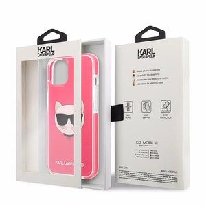 KARL LAGERFELD KLHCP13STPECPI IPHONE 13 MINI 5.4 "MACIŅŠ FUCHSIA/FUSCHIA CHOUPETTE HEAD