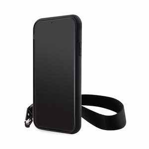 Karl Lagerfeld KLHCN61SAKLMBSK iPhone 11 / Xr 6.1" melns cietais viedtālruņa apvalks Monogramma Losange Saffiano