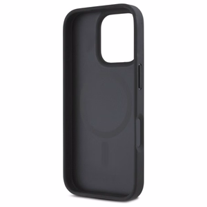 DKNY Repeat Pattern Stack Logo MagSafe iPhone 16 Pro Case - Black