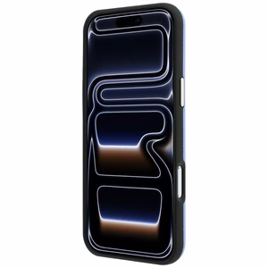 Guess Grained Round Strass Logo vāciņš modelim iPhone 18 Pro / 17 Pro, saderīgs ar MagSafe – zils