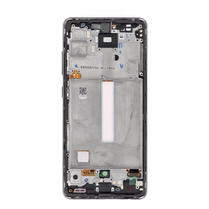 FIXCELL AMOLED LCD displejs ar rāmi SAMSUNG A52 4G/5G, melns (mainīts stikls)
