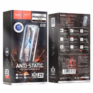 HOCO rūdītais stikls HD Anti-static (komplekts 25in1) - MULTIPACK iPhone X / iPhone XS / iPhone 11 Pro (G10)