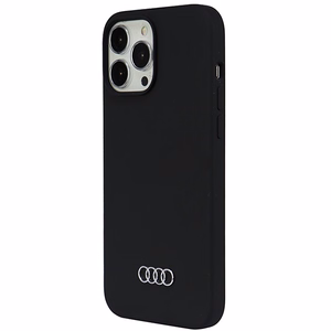 Audi silikona viedtālruņa apvalks iPhone 13 Pro Max 6.7" melns/melns cietais apvalks AU-LSRIP13PM-Q3/D1-BK