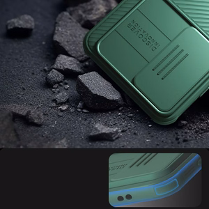 Nillkin CamShield Pro apvalks Samsung Galaxy A55 ar kameras vāciņu - melns