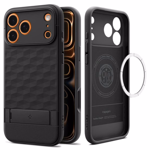 Spigen Parallax "S" MagSafe Чехол для iPhone 17 Pro - матовый чёрный