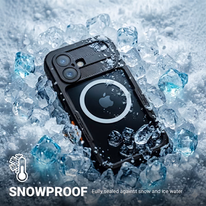 Crong Seal Cover IP68 ūdensizturīgs vāciņš ierīcei iPhone 17, melns
