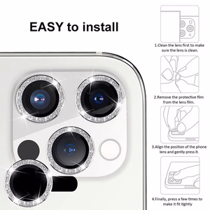 Tempered Glass HARD DIAMOND for camera (LENS) for Samsung Galaxy S23 silver (lens 3 pieces)
