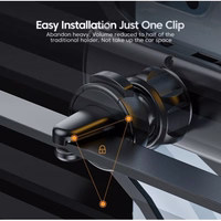 Automašīnas turētājs Essager "Gravity" melns (nav magnētisks / gaisa reste)