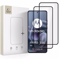 Tech-Protect Glass Fit+ 2 daļu rūdītā stikla komplekts Motorola Moto G86 5G / G86 5G Power - melns