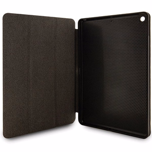 Karl Lagerfeld Saffiano Monogram Ikonik Case for iPad 10.2" 2019 (7th gen.) Folio Magnet Allover Cover - Black