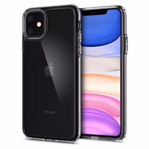 Spigen Ultra Hybrid viedtālruņa apvalks iPhone 11 - Skaidrs
