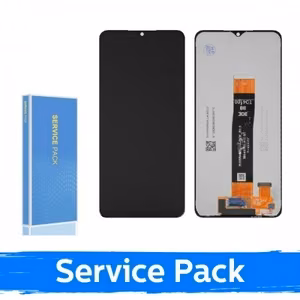 LCD displejs Samsung A136 A13 5G / A047 A04s / M136 M13 Melns (Service Pack / Aftermarket)(NF versija)