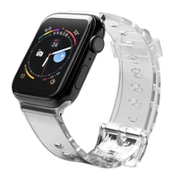 Silikona siksniņa aproce aproce siksniņa gaisma Apple Watch 42 / 44 mm - melns