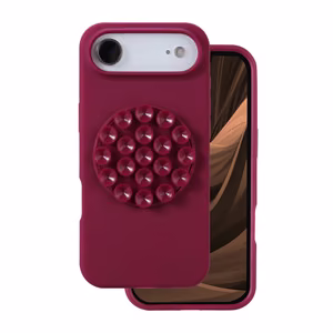 Silicone Stick case for iPhone 17 Air 6.6" maroon