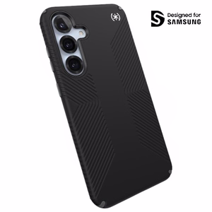 Speck Presidio2 Grip Magnet vāciņš ierīcei Samsung Galaxy S25+ / S24+, melns / slānekļa pelēks