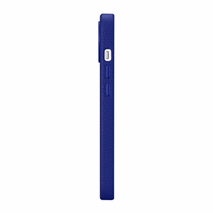 iCarer Litchi Premium ādas viedtālruņa apvalks iPhone 14 Plus Magnētiskais ādas apvalks ar MagSafe Tumši zils (WMI14220711-DB)