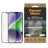PanzerGlass īpaši plats antibakteriāls aizsargstikls ar kameras vāciņu un pozicionētāju iPhone 14 Plus / 13 Pro Max
