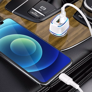 KAKU автомобильное зарядное устройство KSC-528 Shengyu - 2xUSB - 2,8A с кабелем USB на Micro USB белое