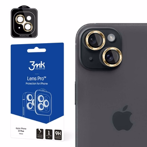Apple iPhone 15 Plus - 3mk Lēcas aizsardzība Pro dzeltena