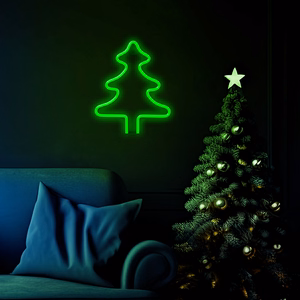 Zaļš LED neona Ziemassvētku eglītes gaismeklis FLNE16 Forever Light