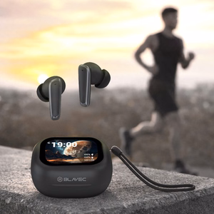 Blavec Bluetooth TWS Austiņas BW-07 Live ar LCD displeju (BW07L-B) melnas