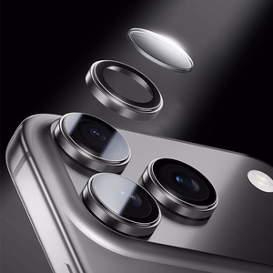 Benks Grūdinātais stikls Glass Warrior Metāla objektīva aizsargstikls kamerai Iphone 17 Air (1 gab.) melns