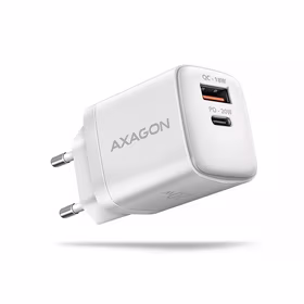Axagon sienas USB lādētājs 20W 2 porti balts ACU-PQ20W