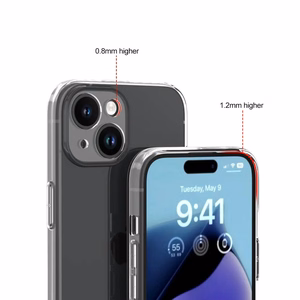 Caurspīdīgs viedtālruņa apvalks Iphone 15 Plus caurspīdīgs