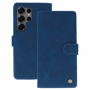 Wonder Fancy viedtālruņa apvalks Samsung Galaxy S25 Ultra, tumši zils