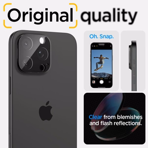 Spigen Optik.tR защита камеры для iPhone 14 Pro / Pro Max / 15 Pro / Pro Max / 16 Pro / Pro Max - чёрный 2 шт.