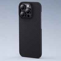 Benks Magnētiskais aizsargapvalks Air Kevlar ar PC rāmi 600D (E065) paredzēts iPhone 16 Pro melns